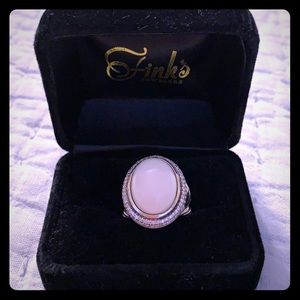 David Yurman White Agate Statement Ring